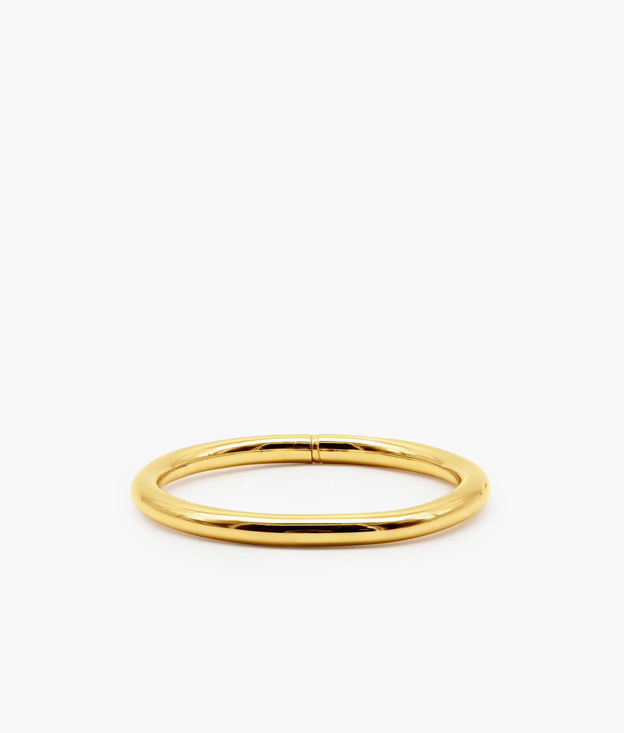 Gold Plated Silver Tubular Bangle Bracelet