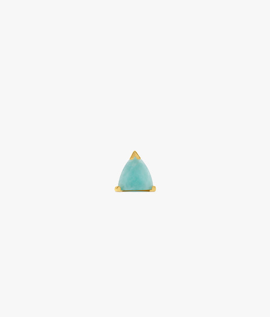 Half Cut Amazonite Earring